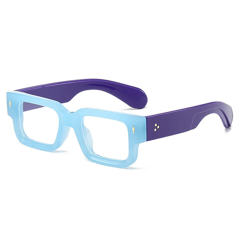 SkandiShop Square Retro Glasses Frame – Wide-Legged Vintage Style with Modern Protection